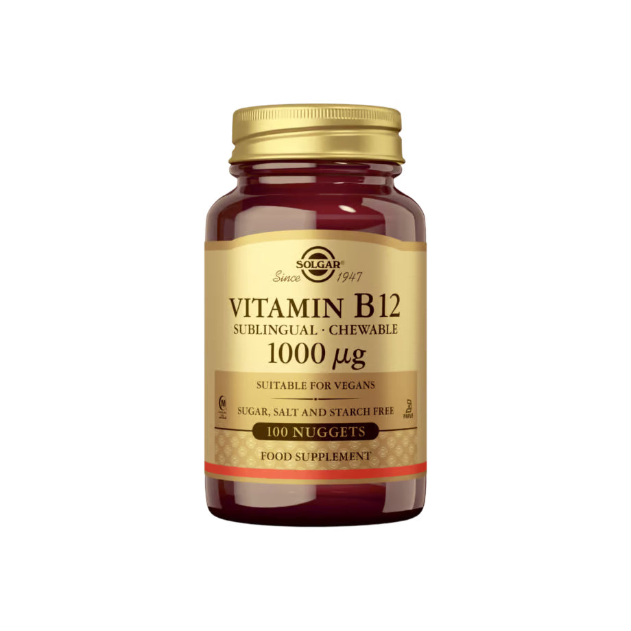 Solgar B12-vitamiini (Imeskeltävä) 1000 µg