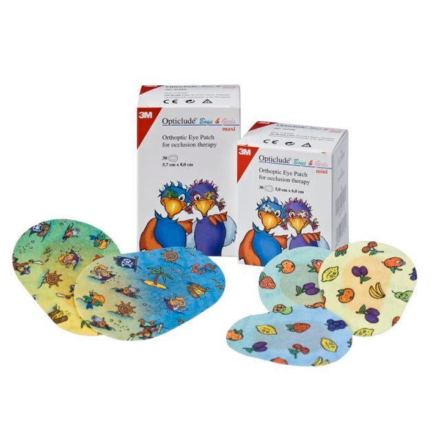 OPTICLUDE silmälappu kuviollinen Boys &Girls 30 kpl, Maxi