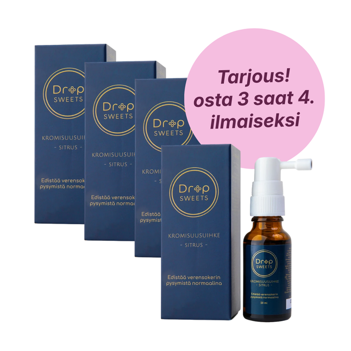 DropSweets Kromisuusuihke Sitrus 20 ml (3+1 kampanjapakkaus)