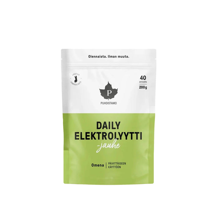 Puhdistamo Daily Elektrolyyttijauhe Omena 200 g