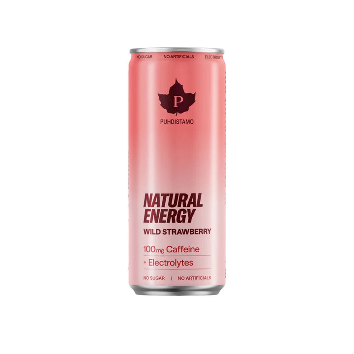 Puhdistamo Natural Energy Drink Wild Strawberry 330 ml