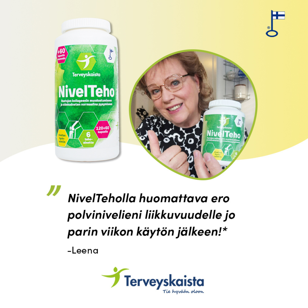 Terveyskaista NivelTeho 120+60 kaps x 2 kpl säästöpakkaus
