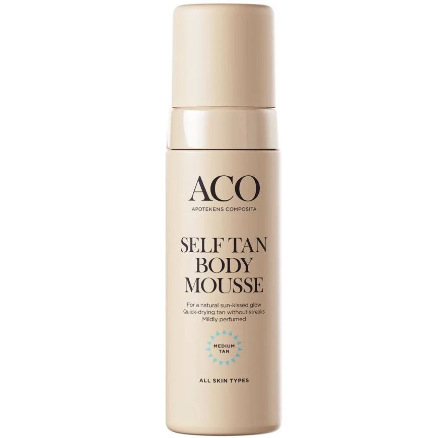 ACO Self Tan Body Mousse hajustettu 150 ml - Itseruskettava vaahto vartalolle
