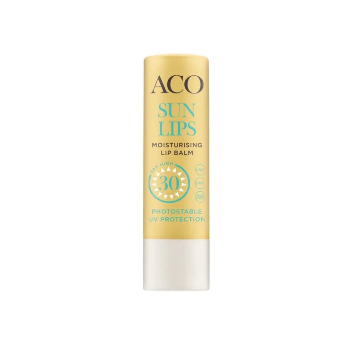ACO Sun Lips Balm SPF 30 - Pehmentävä ja kosteuttava huulirasva korkealla suojakertoimella