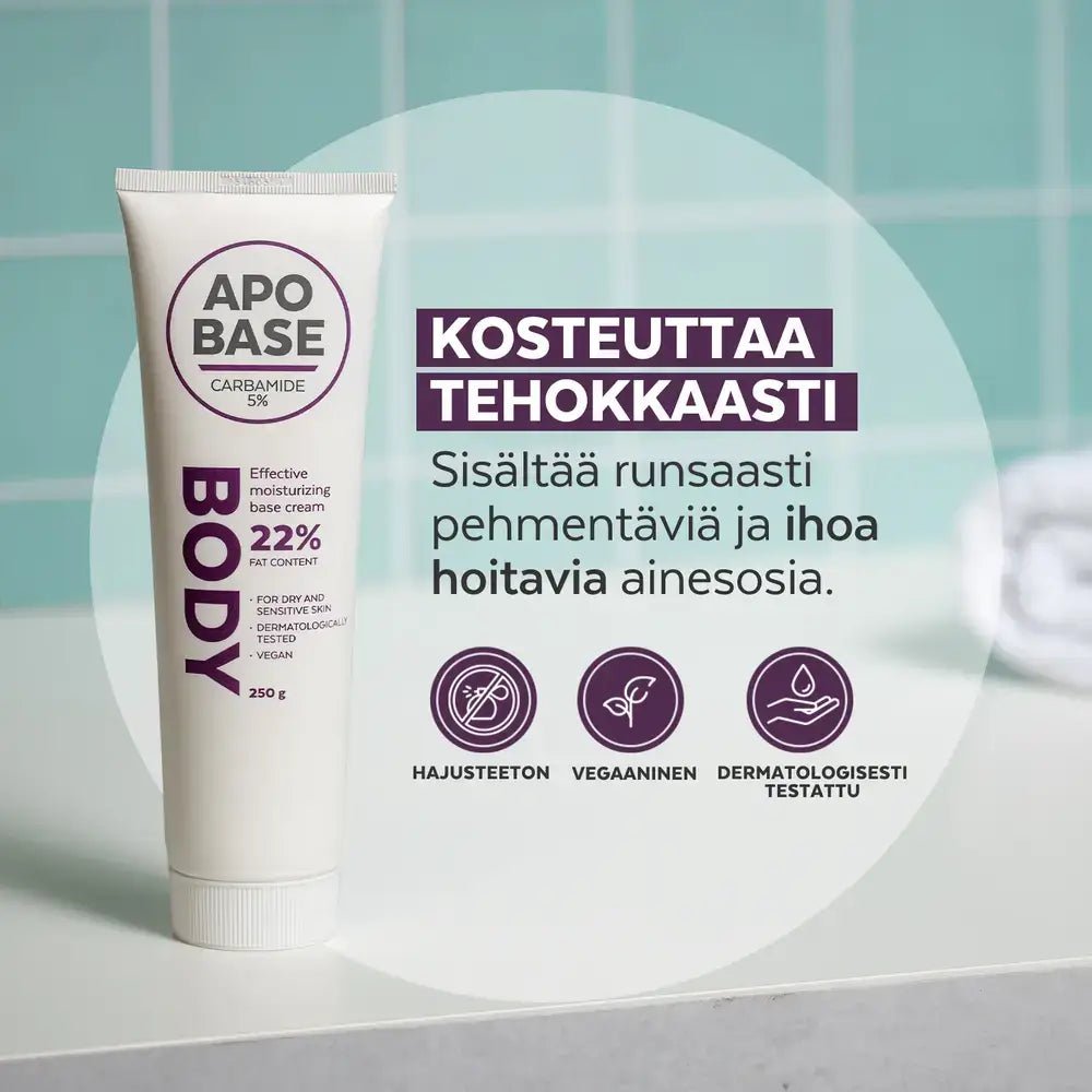 Apobase Carbamide 5 % Emulsiovoide - Sopii kaikille ihotyypeille, erityisesti kuivalle iholle
