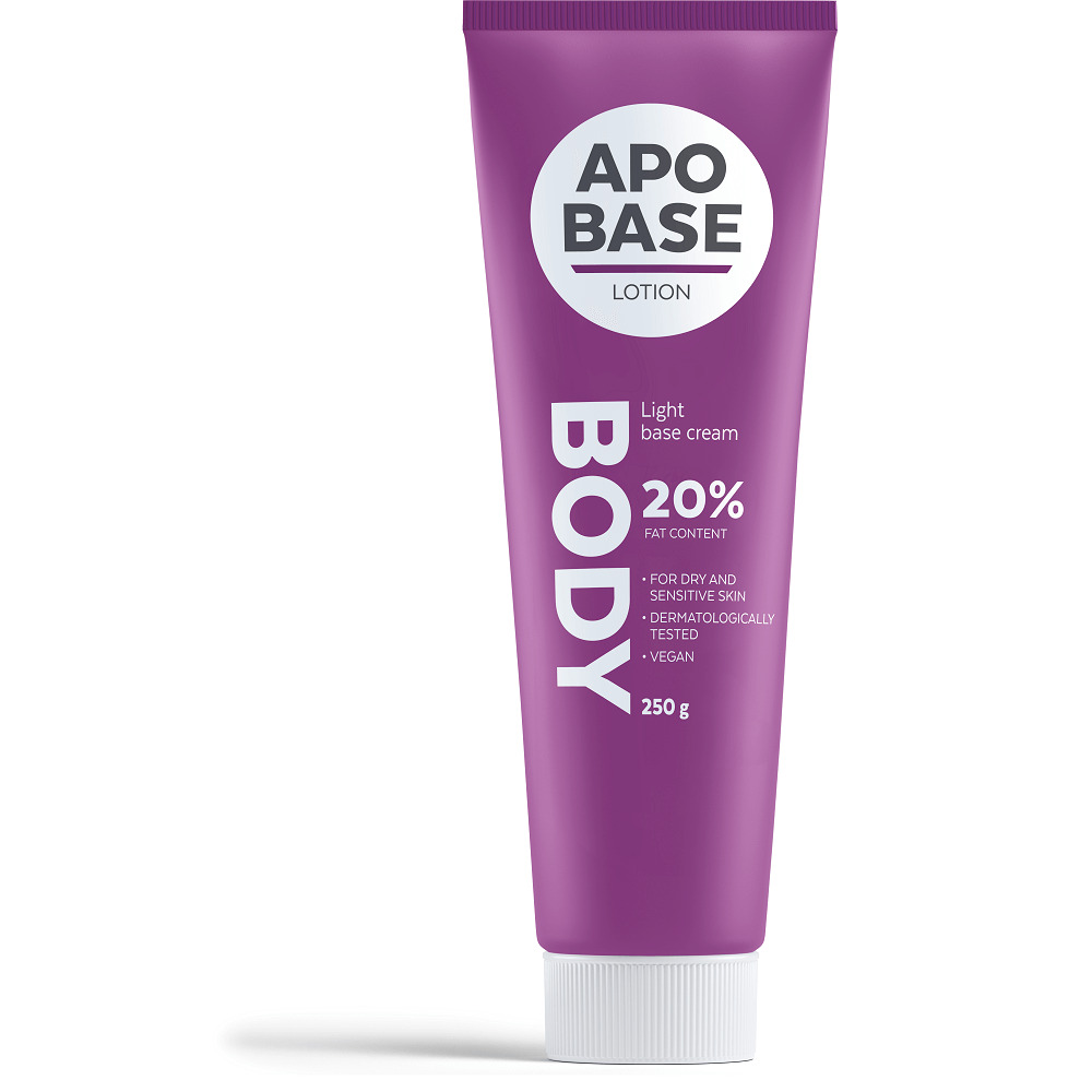 Apobase Lotion 20% kevyt perusvoide, a hydrating and lightweight lotion for daily use