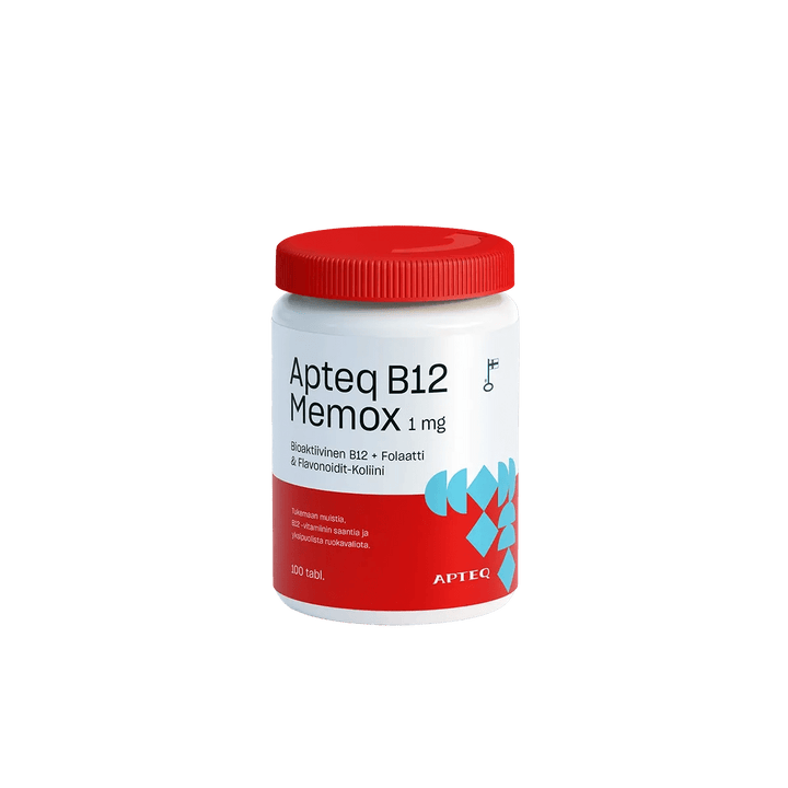 Apteq B12 Memox 1 Mg, 60 tabl ja 100 tabl - Apteekki 360 Helsinki - Verkkoapteekki