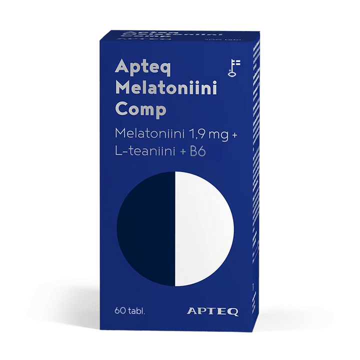 Apteq Melatoniini Comp 1,9 Mg, 30 tabl ja 60 tabl - Apteekki 360 Helsinki - Verkkoapteekki