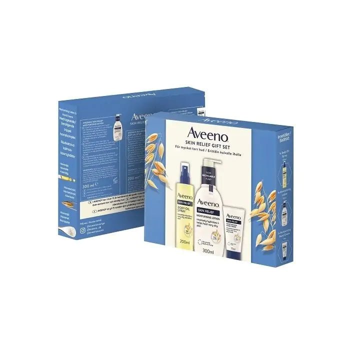 Aveeno Skin Relief Lahjapakkaus - täydellinen lahja kuivalle ja herkälle iholle
