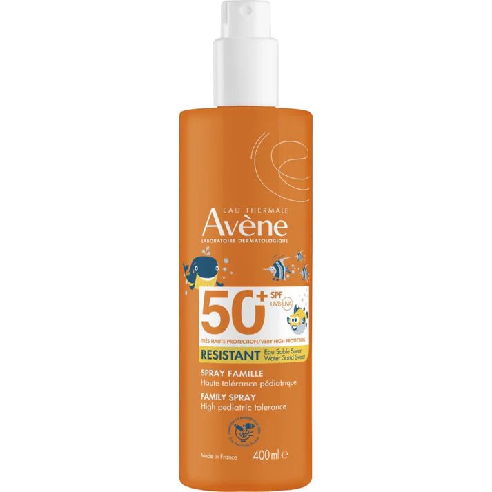 Avene Sun Spray Children SPF50+ 400 ml - suojaa lasten herkkää ihoa tehokkaasti auringolta