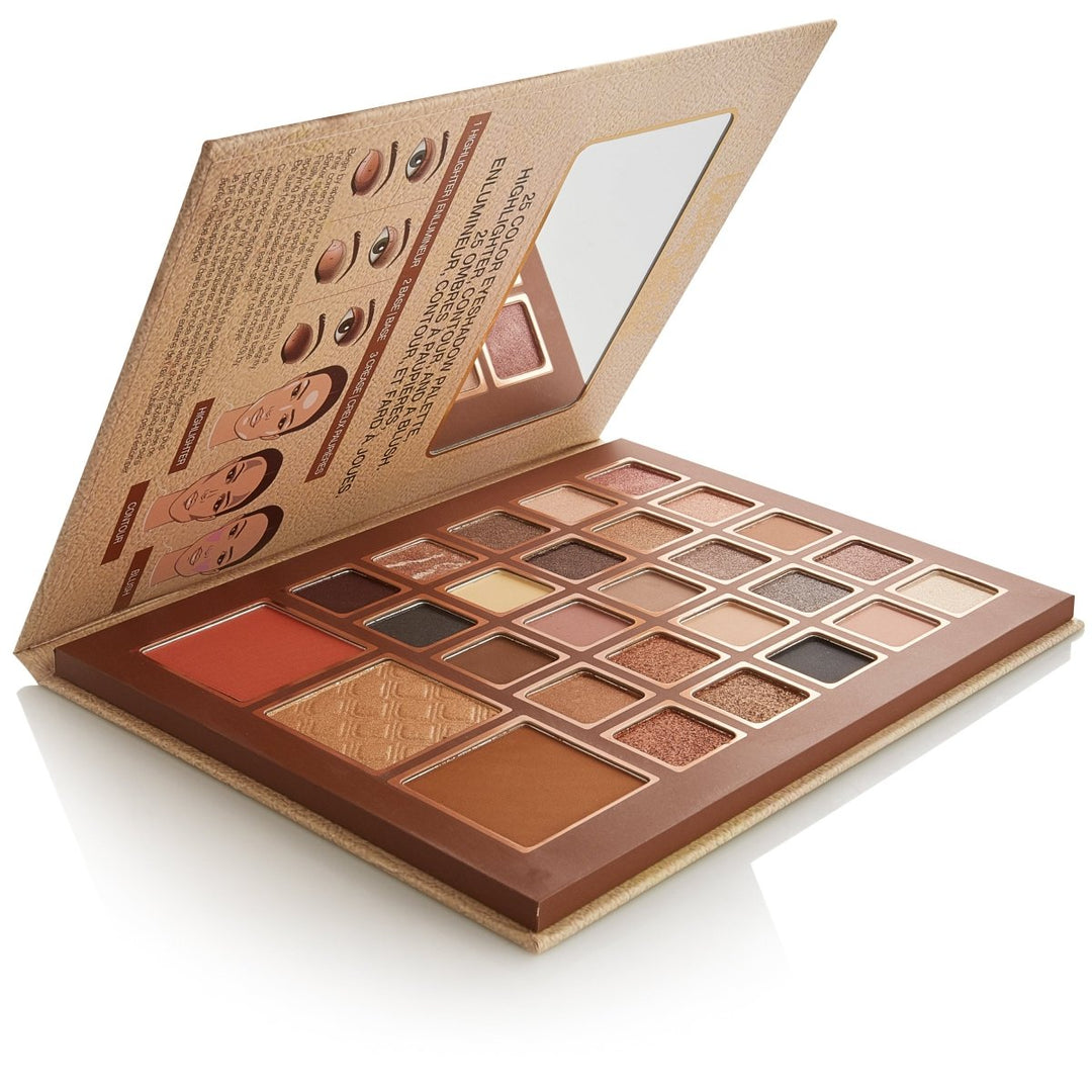 Bellápierre Eye and Face Book Nude Paletti palette with neutral shades for versatile makeup looks