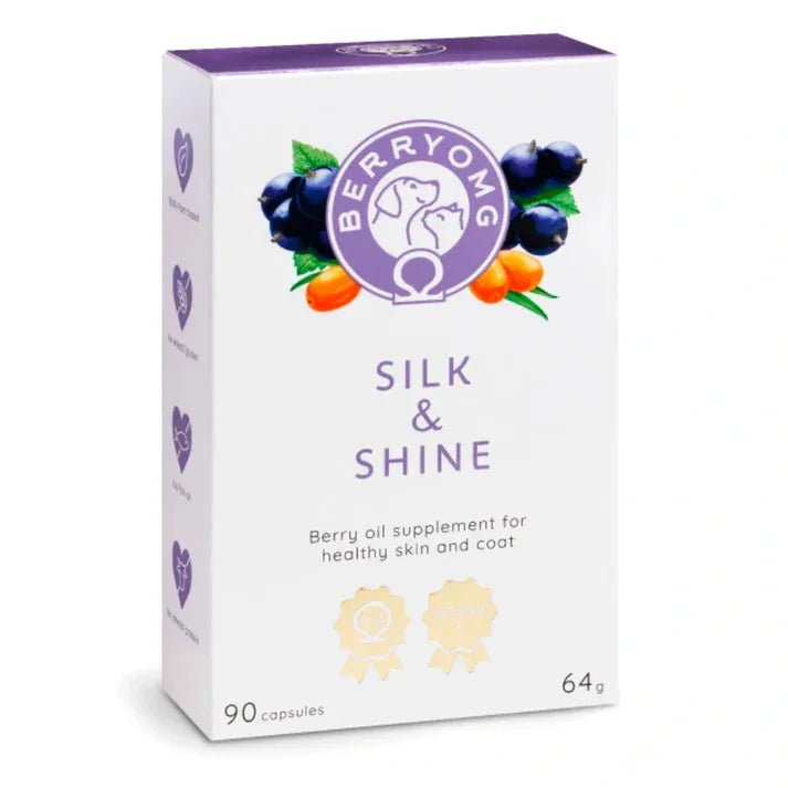 BERRYOMG Silk & Shine ravintolisä koirille ja kissoille - Apteekki 360 Helsinki - Verkkoapteekki