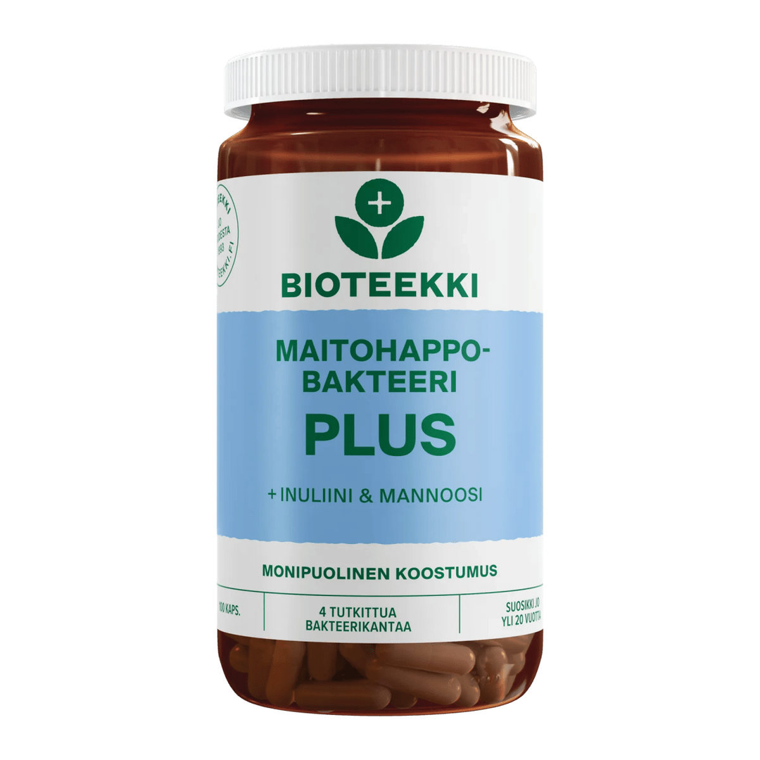 Bioteekki Maitohappobakteeri Plus kapseli - Apteekki 360 Helsinki - Verkkoapteekki
