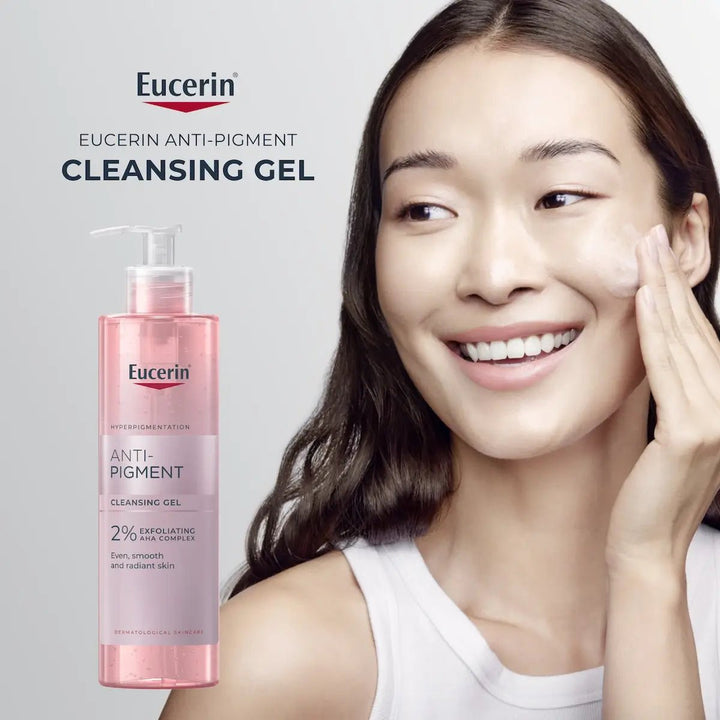 Eucerin Anti-Pigment Puhdistusgeeli 200 ml - Poistaa tehokkaasti epäpuhtaudet ja meikin