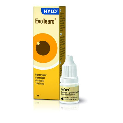 EvoTears lipidipuutokseen 3 ml - tuote kuivalle silmälle, sisältää 3 ml