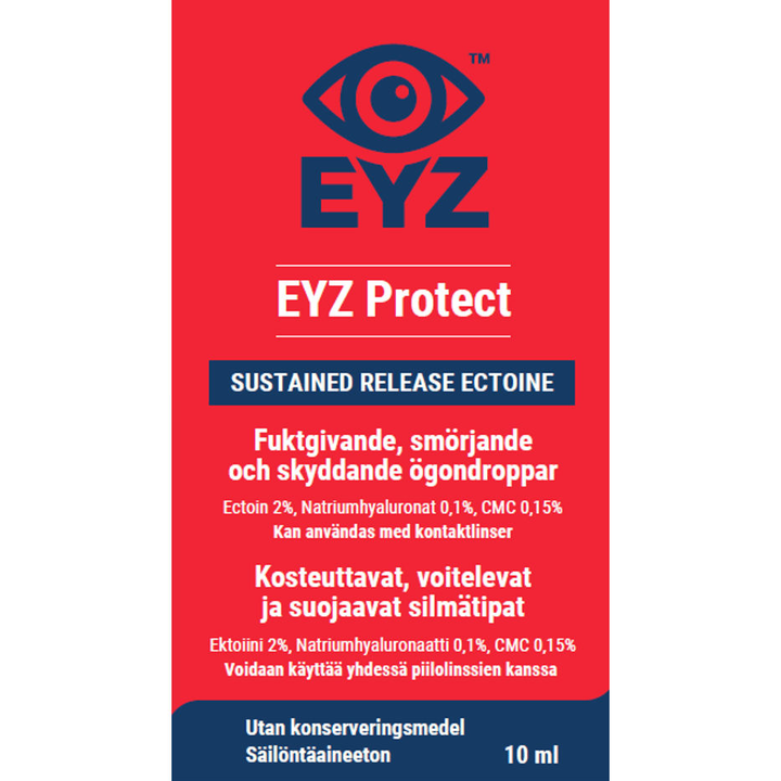 EYZ Protect silmätipat pullo 10 ml - tuote, joka tarjoaa suojaa silmille ja auttaa ylläpitämään terveyttä ja hyvinvointia