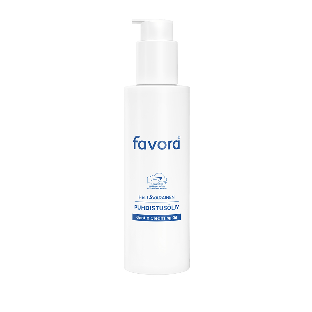 Favora Hellävarainen Puhdistusöljy 150 ml - tehokas ja hellävarainen puhdistusöljy herkälle iholle