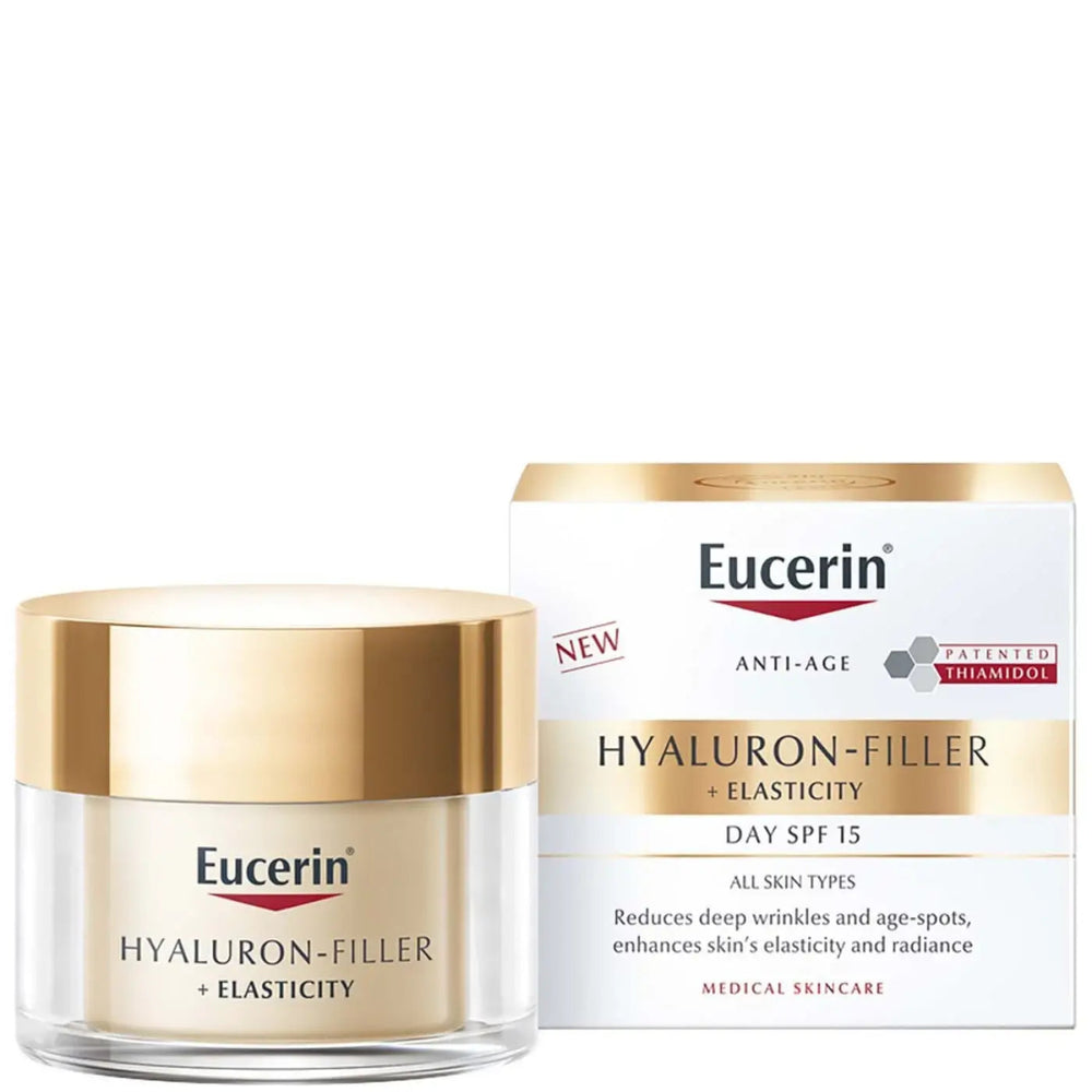 Eucerin Hyaluron-Filler + Elasticity Day SPF15 -päivävoide aurinkosuojakertoimella SPF15 ja UVA-suodattimella