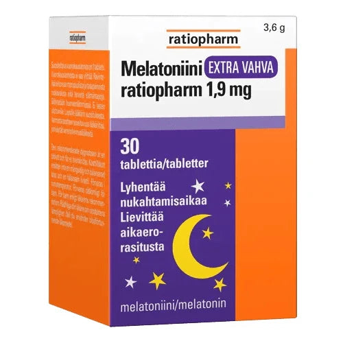 Melatoniini Extra Vahva Ratiopharm - Apteekki 360 Helsinki - Verkkoapteekki