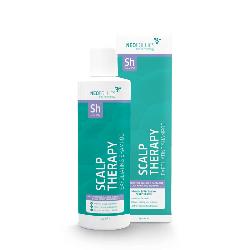 Neofollics Scalp Therapy Exfoliating Shampoo 250 ml - Kehittyneet hiustenhoitotuotteet, jotka puhdistavat ja hoitavat hiuspohjaa