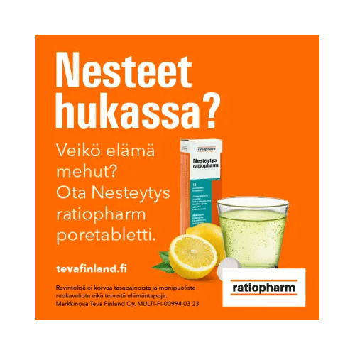 Nesteytys Ratiopharm - 10x poretabletti - Apteekki 360 Helsinki - Verkkoapteekki