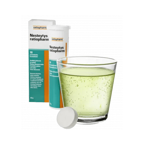 Nesteytys Ratiopharm - 10x poretabletti - Apteekki 360 Helsinki - Verkkoapteekki