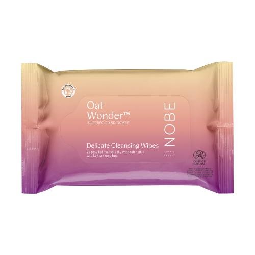 Nobe Oat Wonder Delicate Cleansing Wipes puhdistuspyyhe 25 kpl - luonnollinen ja hellävarainen puhdistuspyyhe herkälle iholle