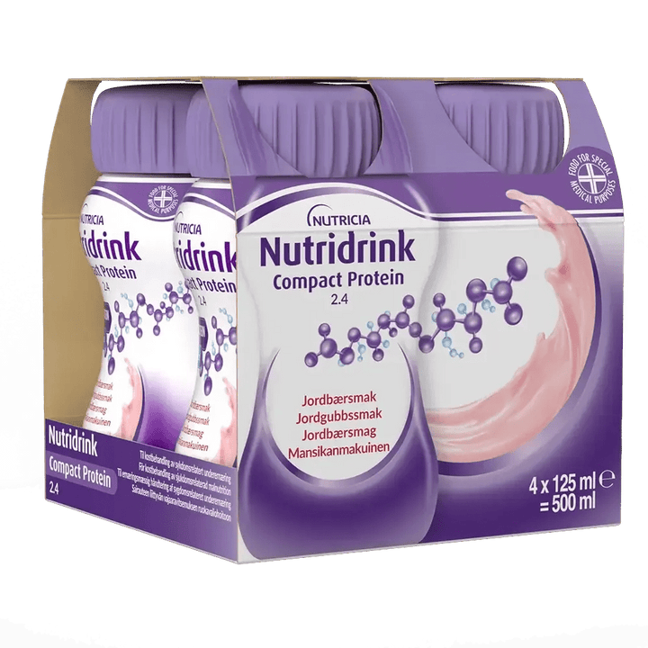 Nutridrink Compact Protein Mansikka - 96 x 125ml - Apteekki 360 Helsinki - Verkkoapteekki