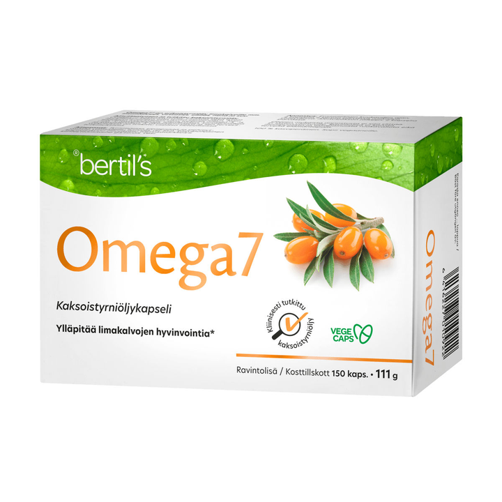 Omega7 Tyrniöljy - Kaksoistyrniöljy vastaa koko tyrnimarjan alkuperäistä öljykoostumusta