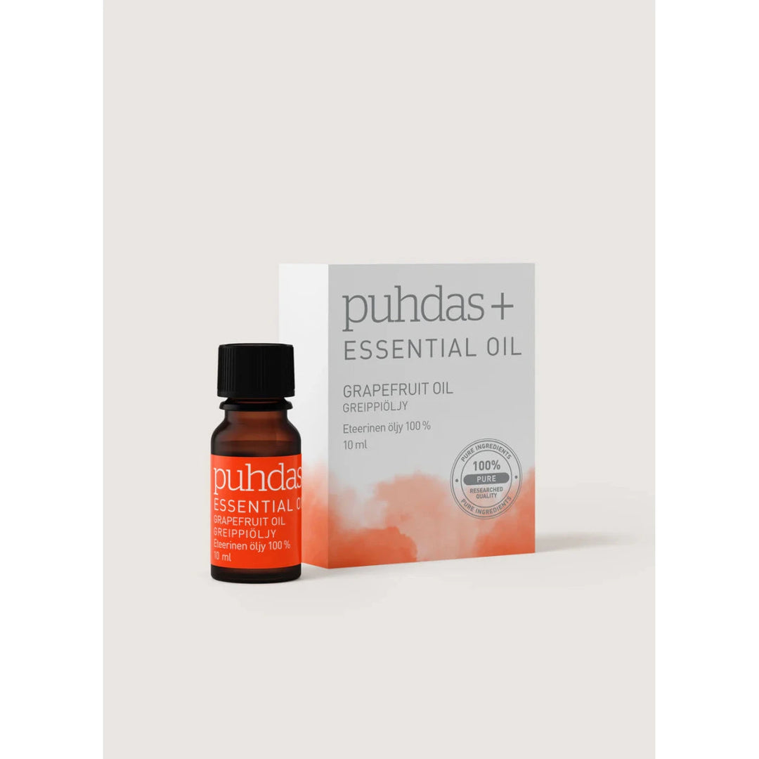 Puhdas+ 100% Eteerinen Greippiöljy 10 ml - luonnollinen ja laadukas greippiöljy