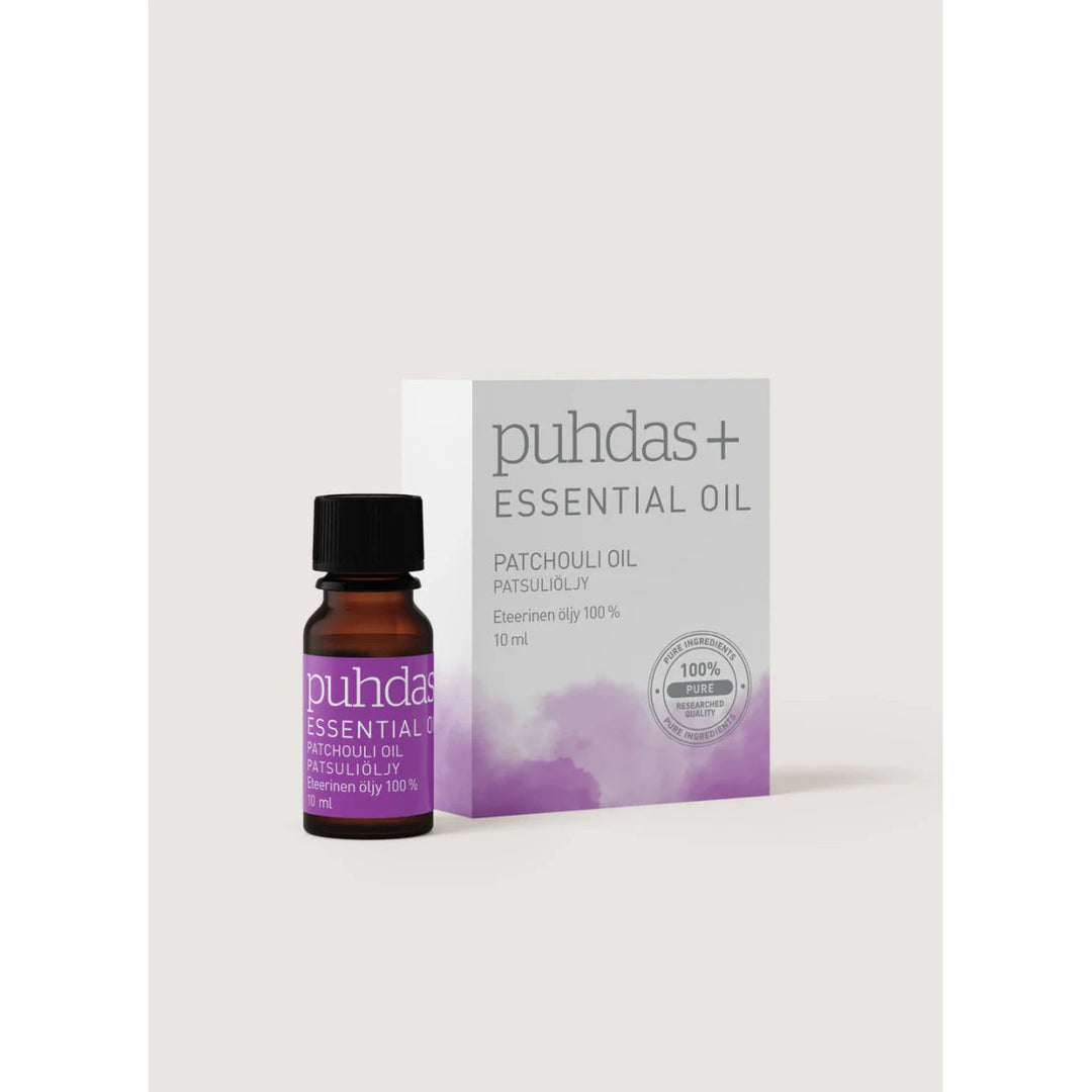 Puhdas+ 100% Eteerinen Patchouliöljy 10 ml - luonnollinen ja laadukas tuote