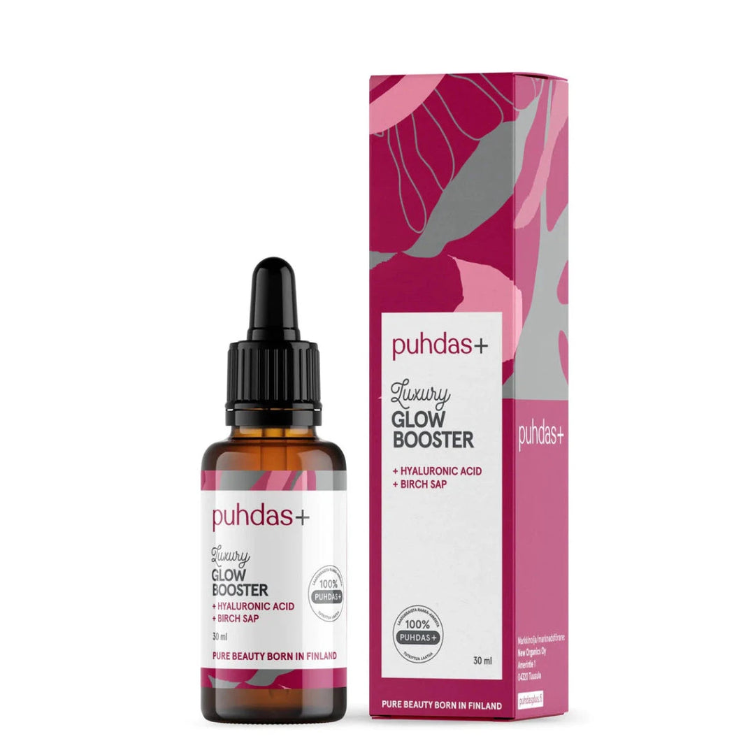 Puhdas+ Luxury Glow Booster 30 ml kaupanpäällinen - Kevyt ja ravitseva seerumi, joka antaa iholle hehkua ja kosteutta