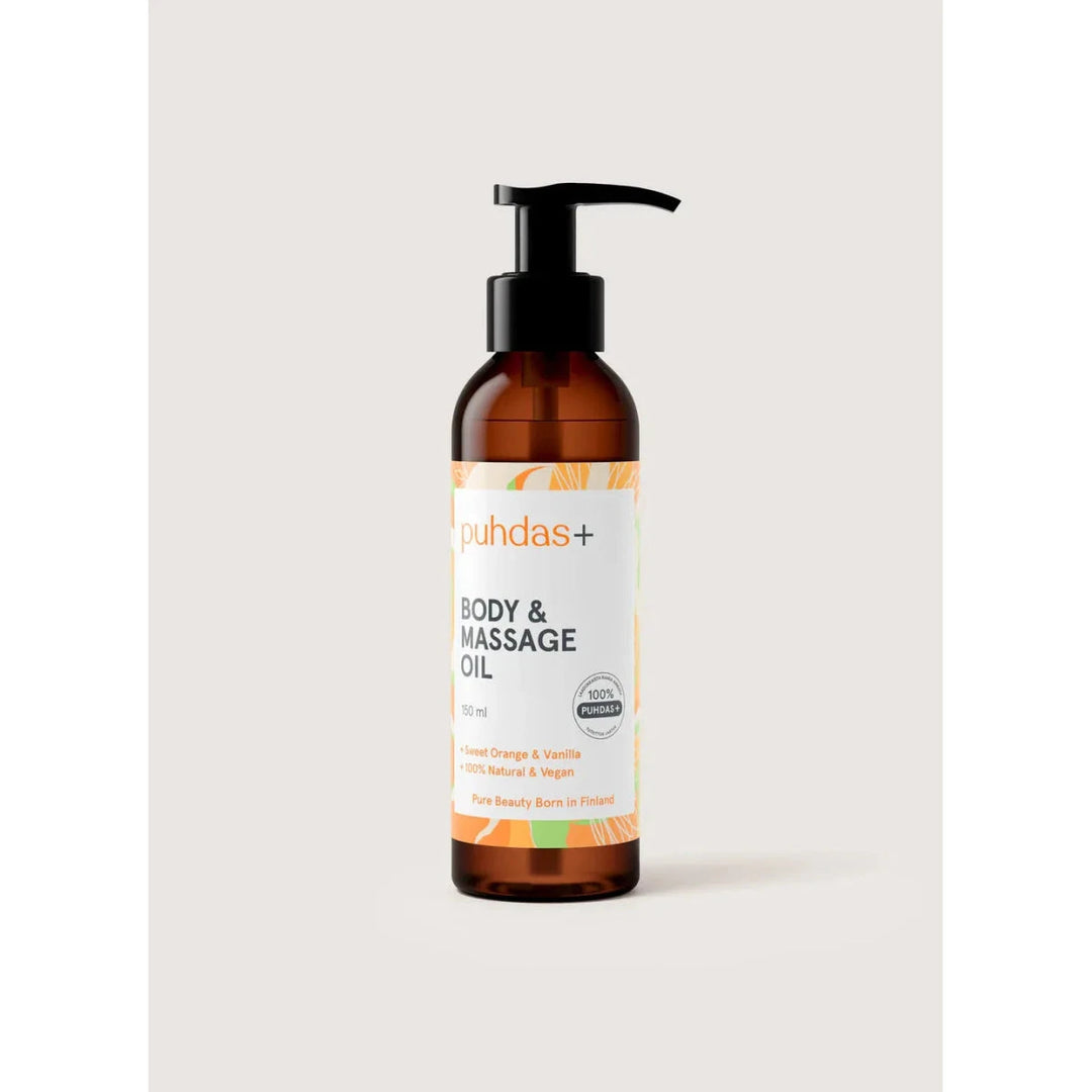 Puhdas+ Massage Oil Orange&Vanilla - Apteekki 360 Helsinki - Verkkoapteekki