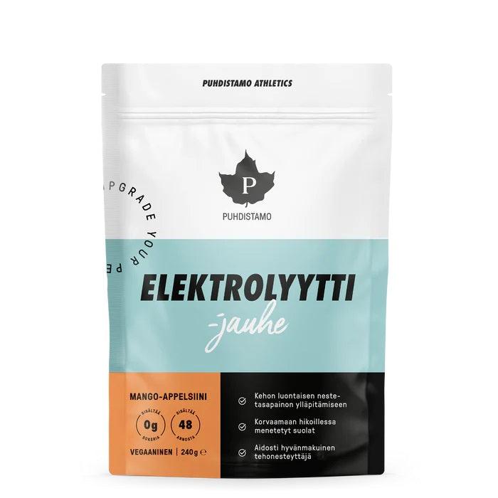 Puhdistamo Elektrolyyttijauhe Mango-Appelsiini, 120 G / 240 G - Apteekki 360 Helsinki - Verkkoapteekki