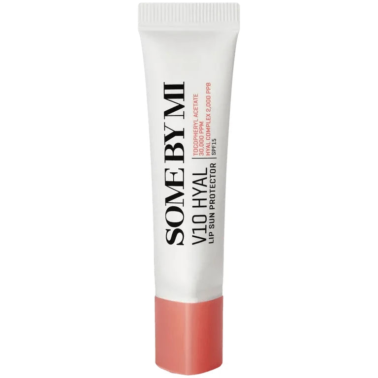 Some By Mi V10 Hyal Lip Protector SPF 15 Rosy - Hydrating lip balm with sun protection for soft, rosy lips
