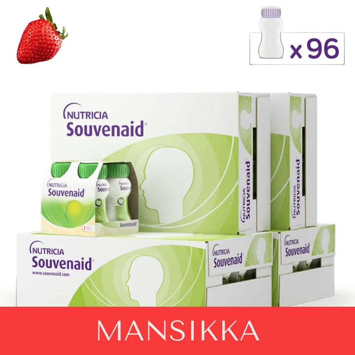 Souvenaid Mansikka 96 x 125 ml - Apteekki 360 Helsinki - Verkkoapteekki