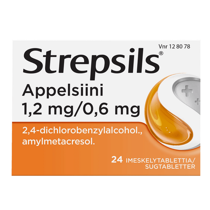 Strepsils Appelsiini 0,6 Mg/1,2 Mg Imeskelytabl - Apteekki 360 Helsinki - Verkkoapteekki