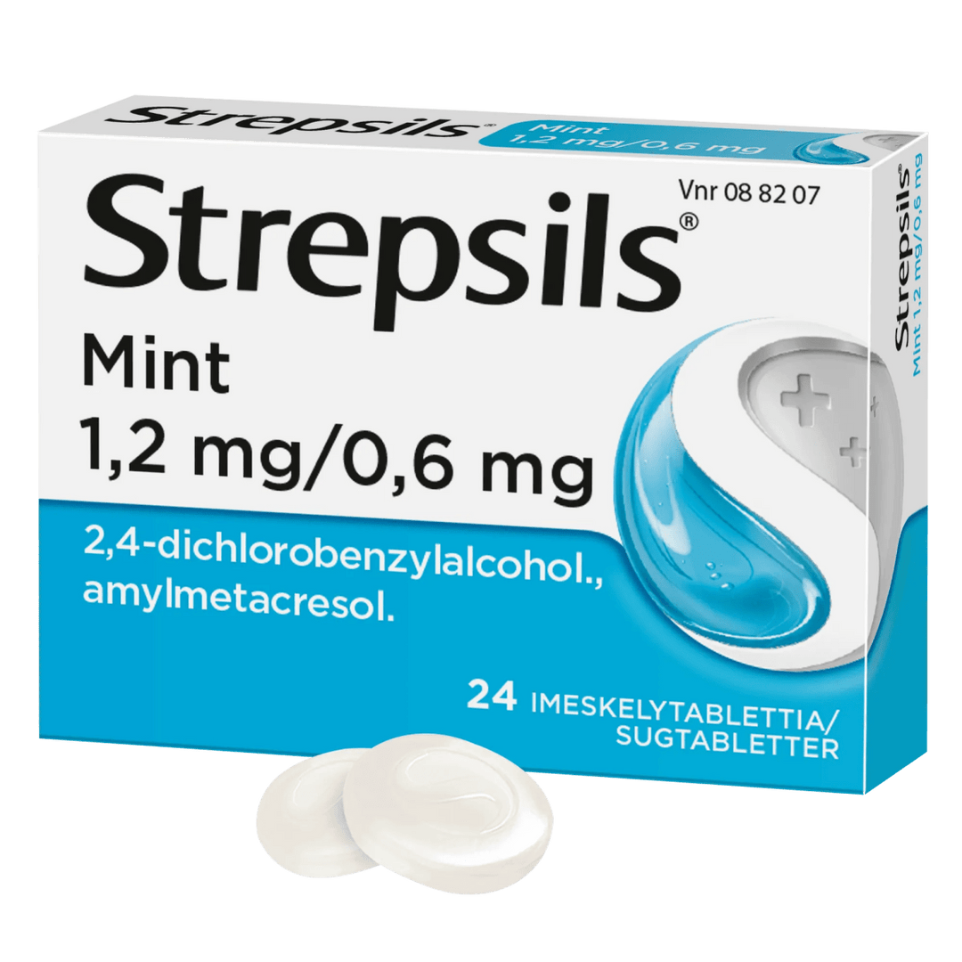 Strepsils Mint 0,6 Mg/1,2 Mg Imeskelytabl - Apteekki 360 Helsinki - Verkkoapteekki