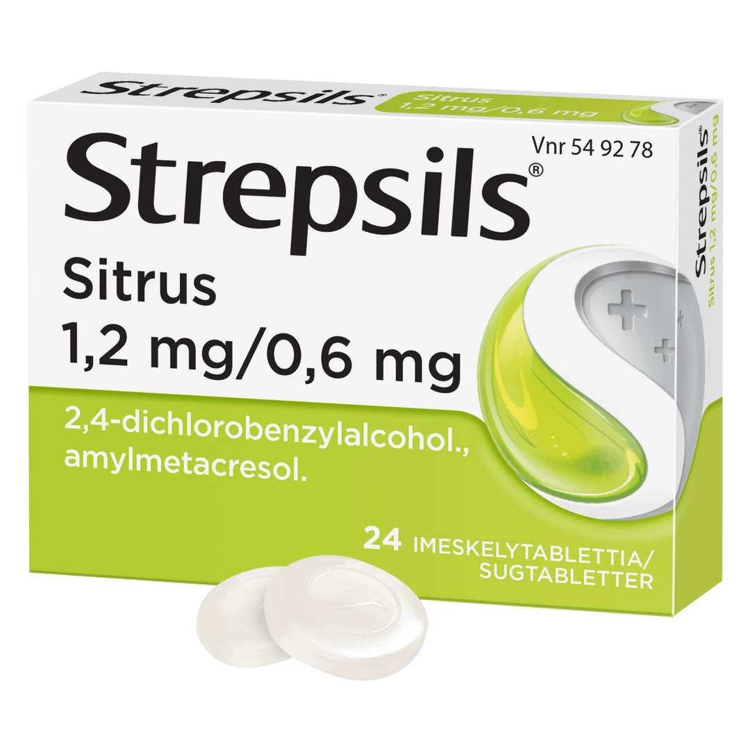 Strepsils Sitrus 0,6 Mg/1,2 Mg Imeskelytabl - Apteekki 360 Helsinki - Verkkoapteekki