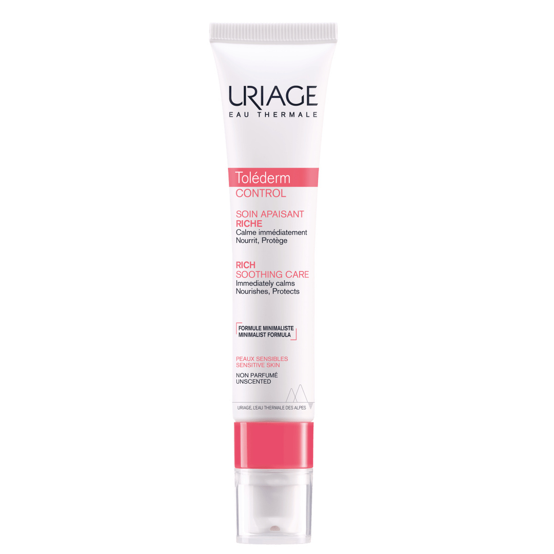Uriage Tolederm Control Rich care 40 ml tuotekuva, rauhoittava ja kosteuttava voide herkälle iholle