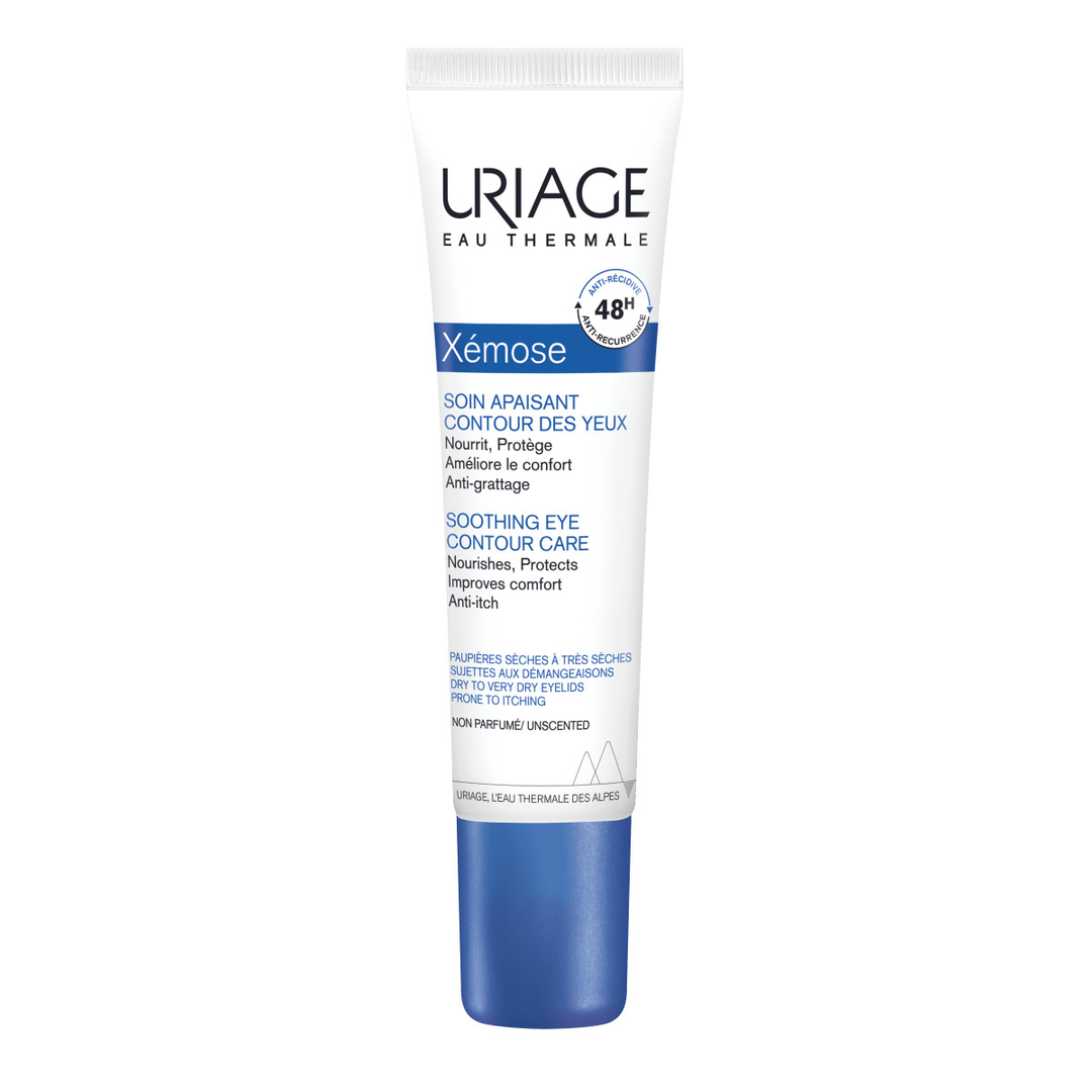 Uriage Xemose rauhoittava silmänympärysvoide 15 ml -tuote kuvaava kuva