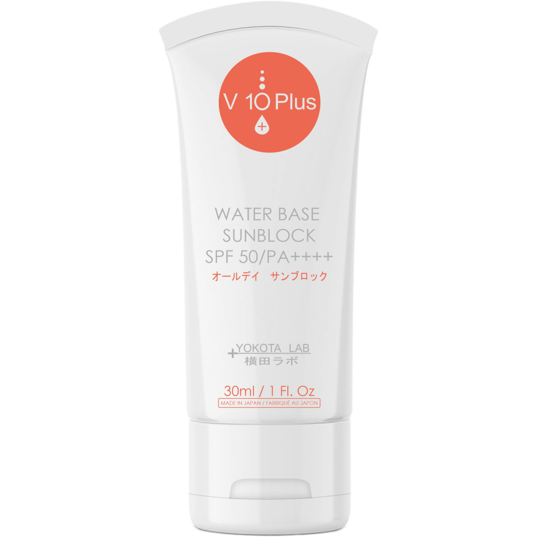 V10PLUS Sun Block SPF50/PA++++ fysikaalinen aurinkosuoja 30 ml - luonnollinen aurinkosuoja korkealla suojakertoimella ja laajalla spektrillä