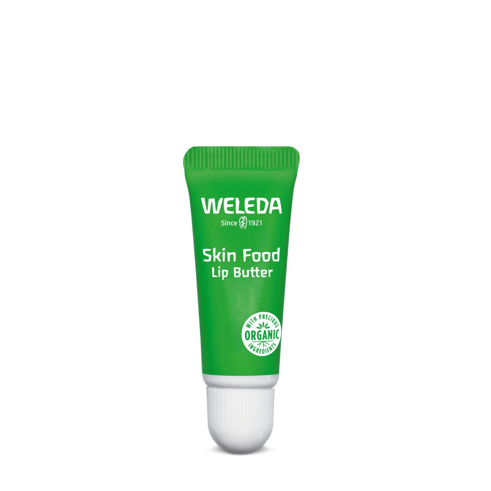Weleda Skin Food Lip Balm Luomu FI-EKO-201 8 ml - Kosteuttava luonnollinen huulivoide, joka antaa kiiltoa ja hoitaa kuivia huulia NATRUE-sertifioidun luonnonkosmetiikan avulla