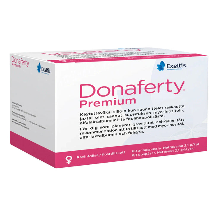 Donaferty Premium Ravintolisä (hedelmällisyys & raskauden suunnittelu)