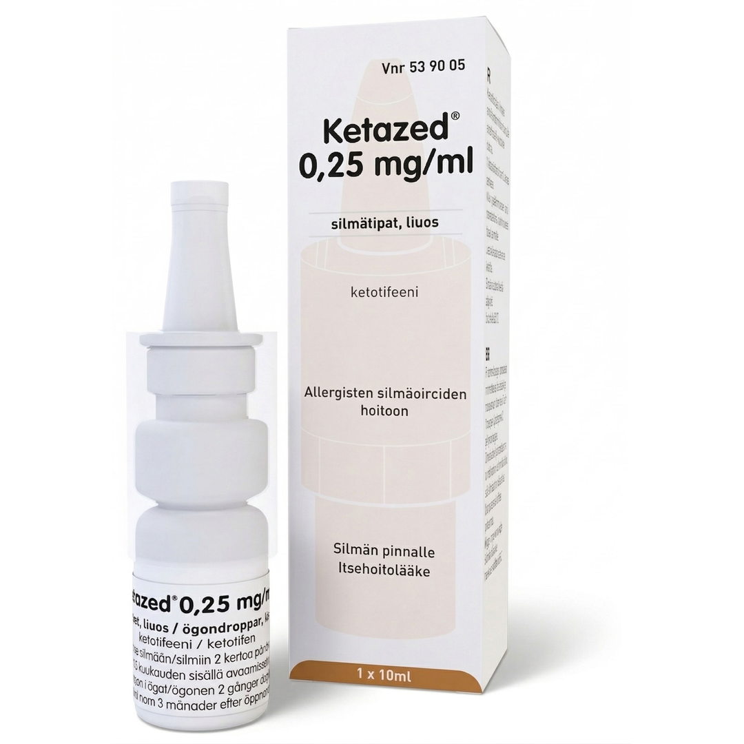 KETAZED 0,25 MG/ML silmätipat, liuos 10 ml