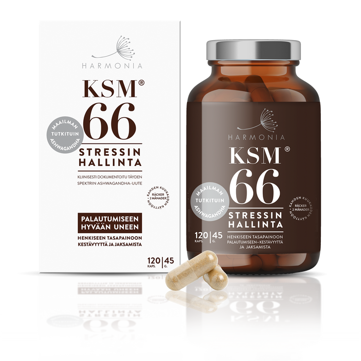 Harmonia KSM66® Ashwagandha-uute 120kaps