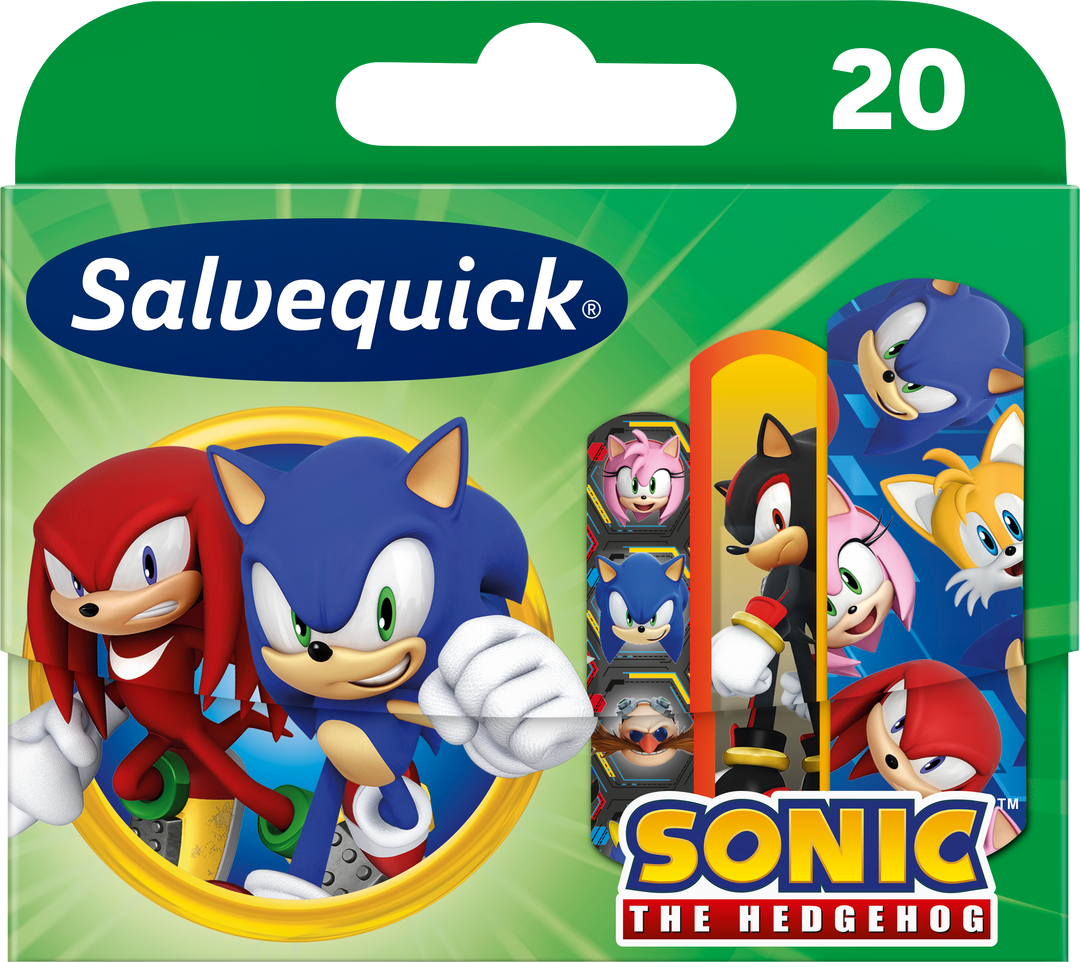 Salvequick Sonic the Hedgehog lastenlaastari 20 kpl