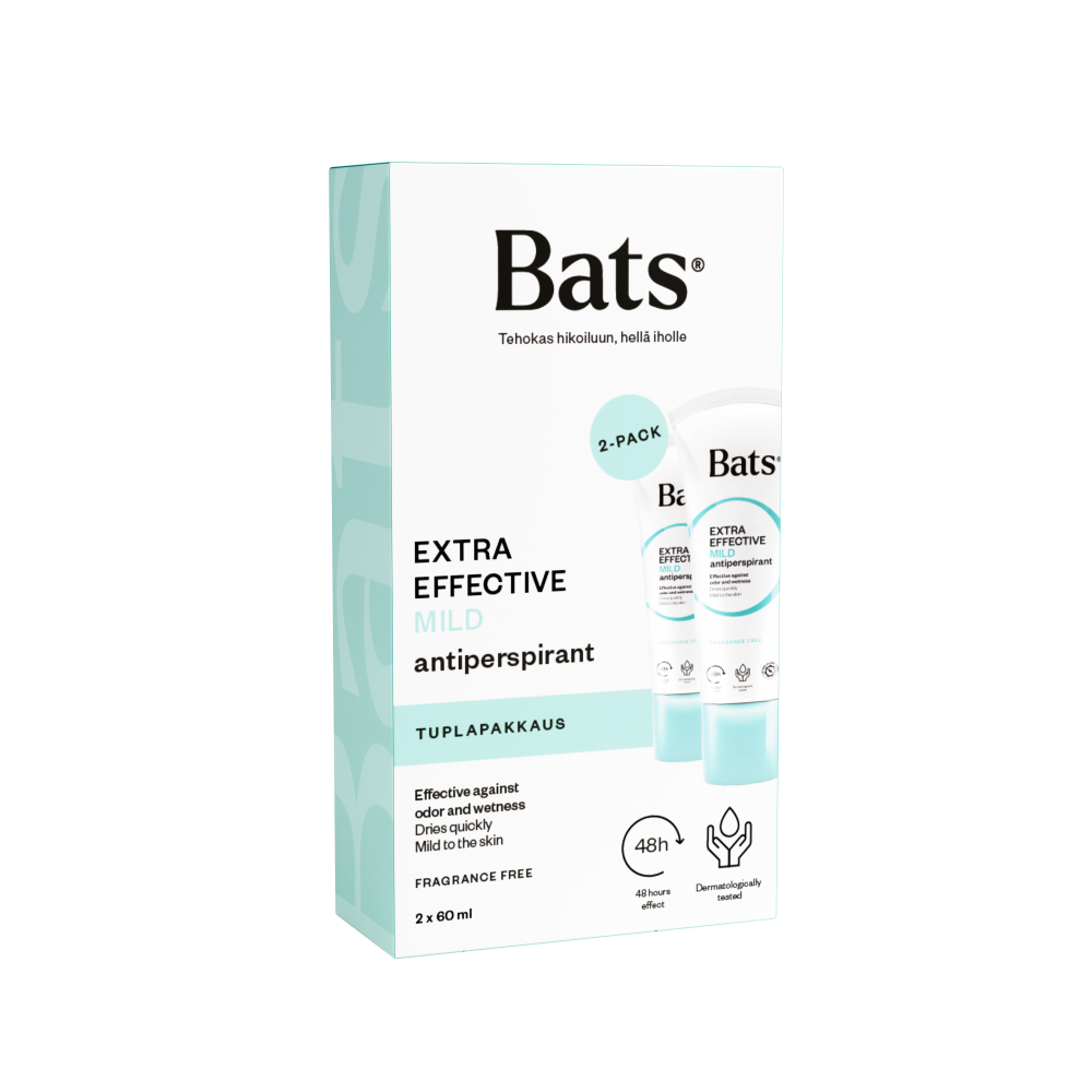 Bats Roll-on Mild Roll-on antiperspirantti tuplapakkaus 2x60 ml