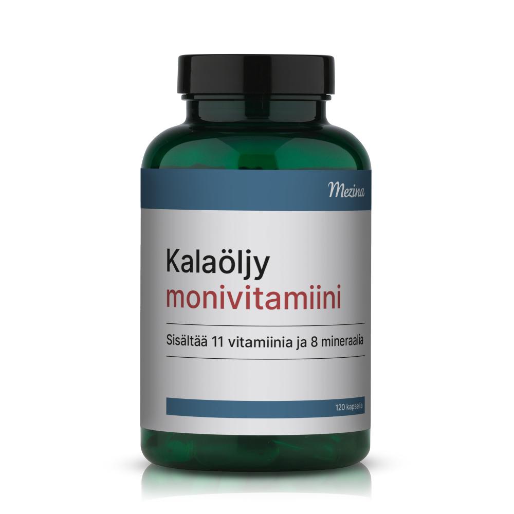 Mezina Kalaöljy + monivitamiini 120 kaps