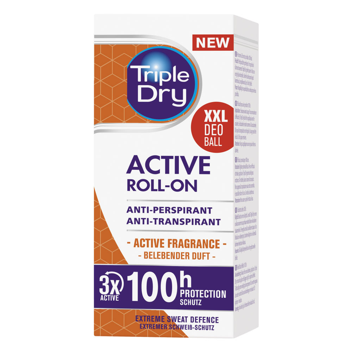 Triple Dry 100h Active Men antiperspirant roll-on tuoksu 50 ml